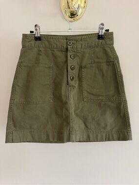Utility Mini Skirt Mesculen Green